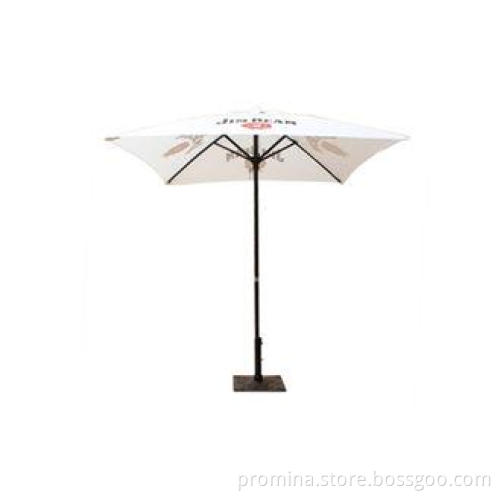 200cm Outdoor Patio Umbrella And Square Black Aluminium Jim